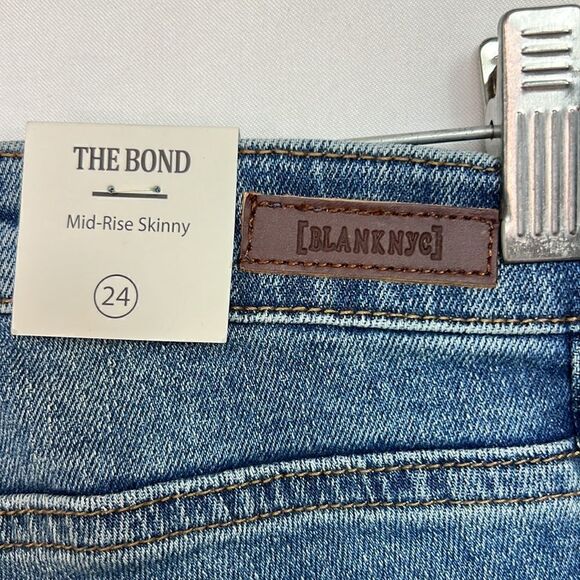 Blank NYC The Bond mid-rise skinny jeans size 24 NWT - Picture 6 of 13